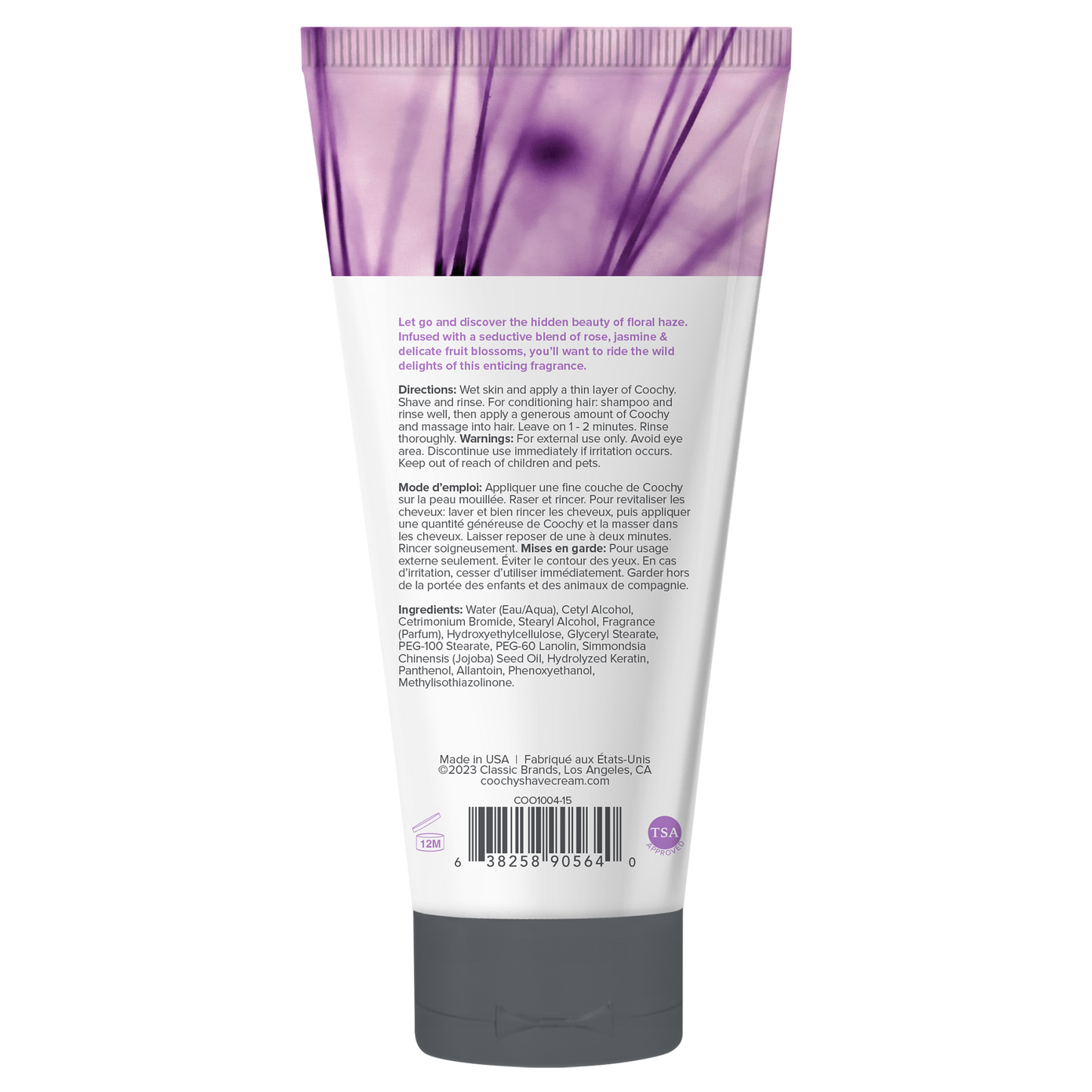 Coochy Shave Cream - FLORAL HAZE tube 0.5oz / 15ml