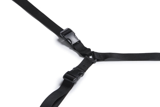 Bed Buckler Tether and Cuff Restraint Kit Black Microfiber - product photo 2