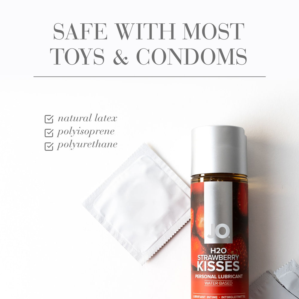 JO H2O Strawberry Kisses Flavored Water-Based Lubricant 1 oz.