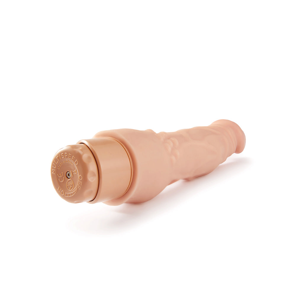 Dr. Skin Cock Vibe 4 Realistic 8 in. Vibrating Dildo Beige