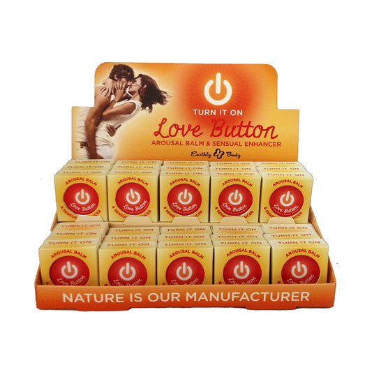 Earthly Body Love Button Counter Display (30 pieces) - product photo