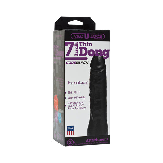 Vac-U-Lock - 7in Thin Dong - The Naturals CODEBLACK - product photo