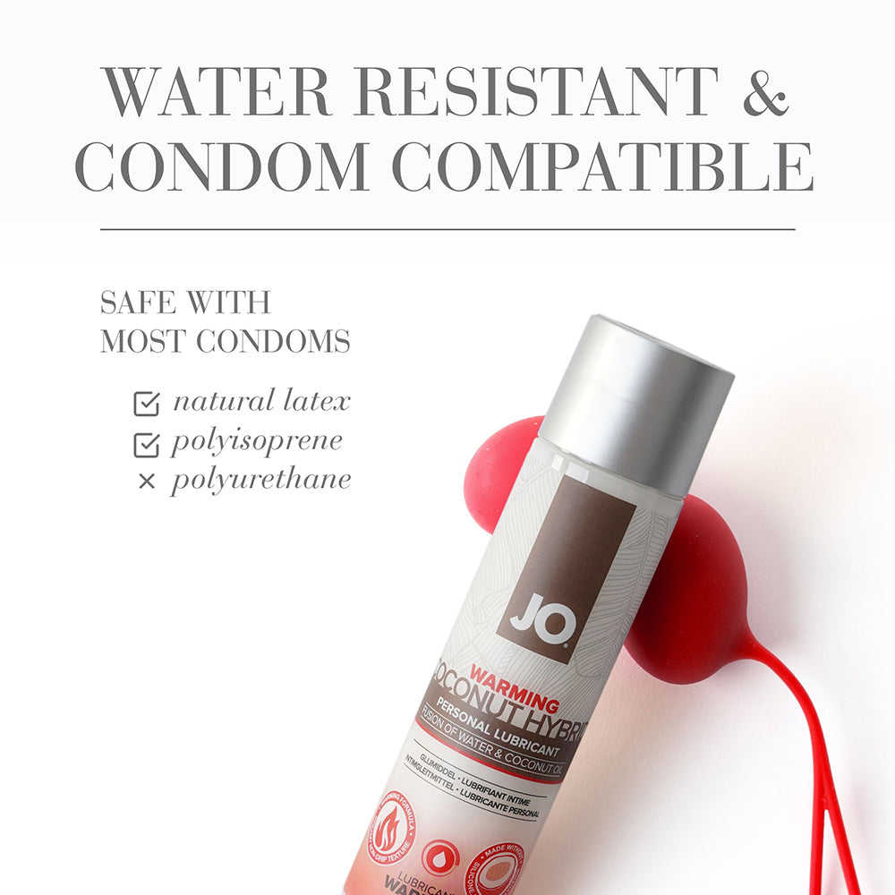 JO Coconut Hybrid Warming Lubricant 4 oz.