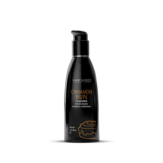 Wicked Aqua Cinnamon Bun Water-Based Lubricant 2 oz. - product photo