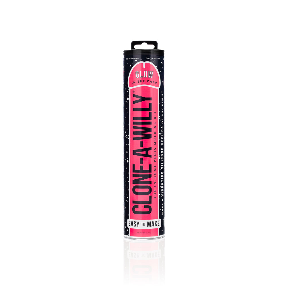 Clone-A-Willy DIY Vibrating Dildo Kit Glow-in-the-Dark Hot Pink