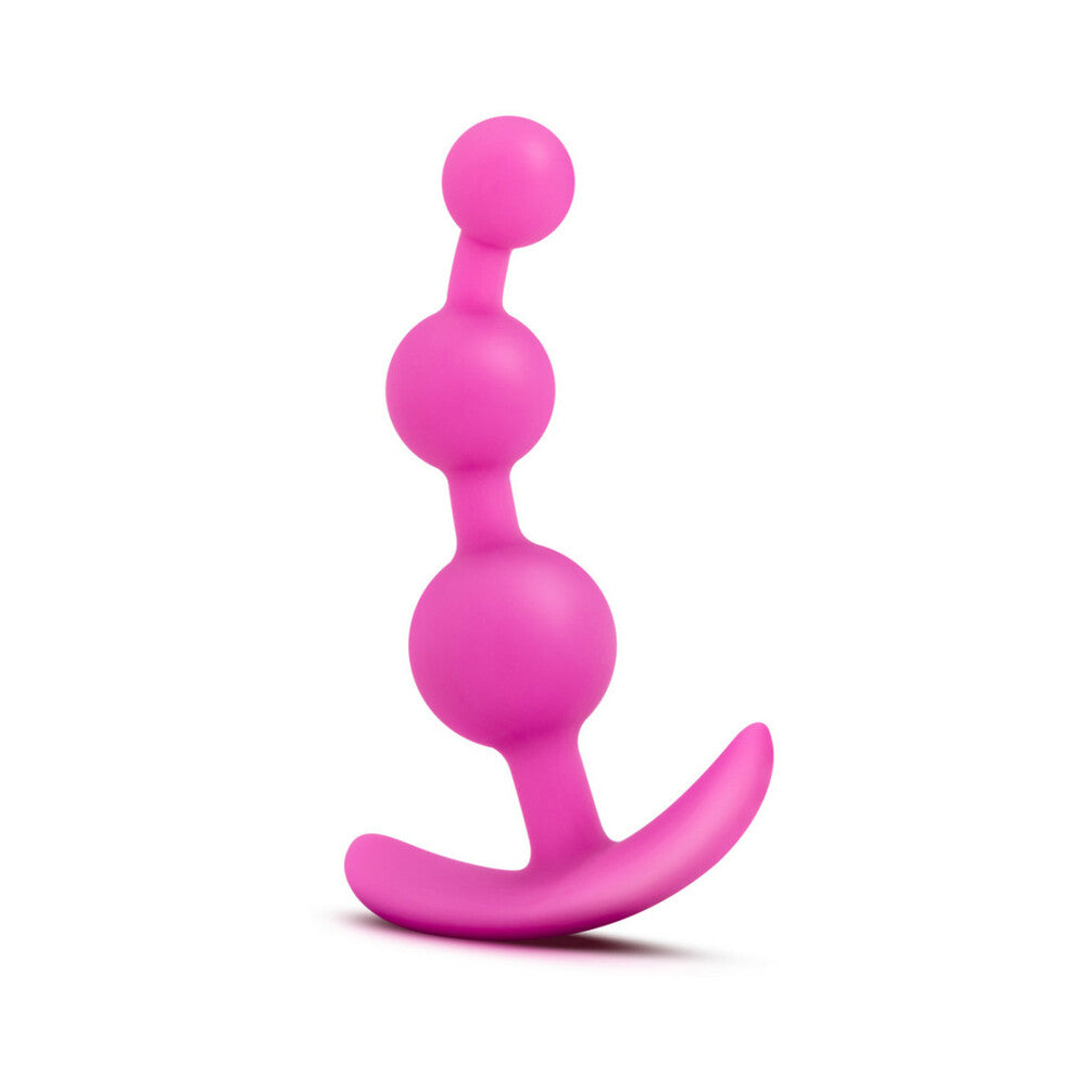 Luxe Be Me 3 Silicone Anal Beads Plug Pink
