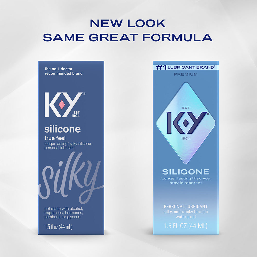 K-Y True Feel Premium Intimate Silicone Gel Lubricant 1.5oz.