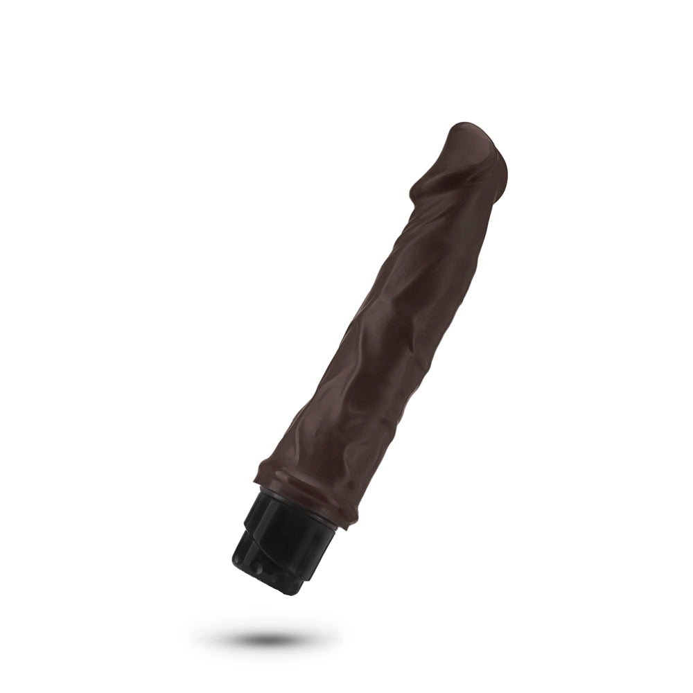 Dr. Skin Cock Vibe 6 Realistic 8.75 in. Vibrating Dildo Brown