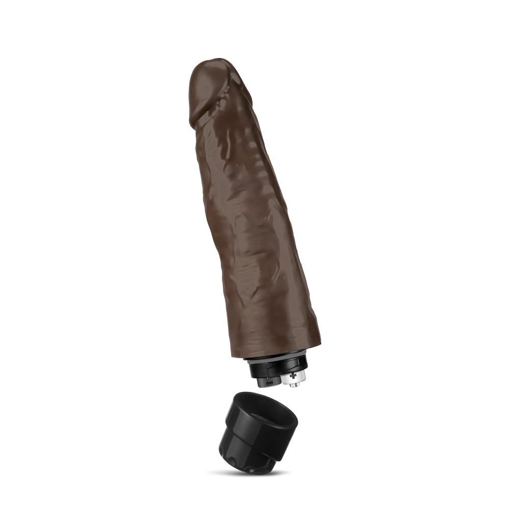 Dr. Skin Cock Vibe 14 Realistic 8 in. Vibrating Dildo Brown