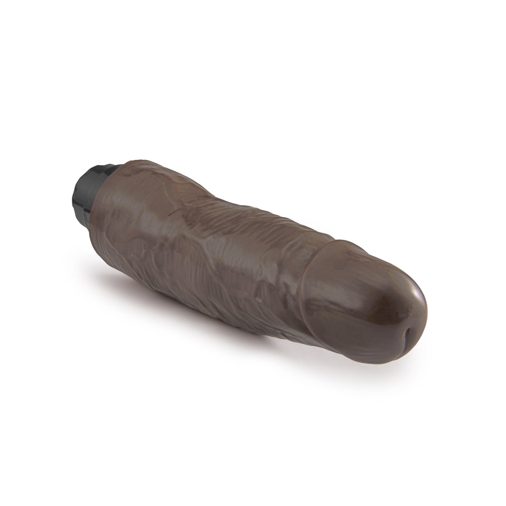 Dr. Skin Cock Vibe 14 Realistic 8 in. Vibrating Dildo Brown