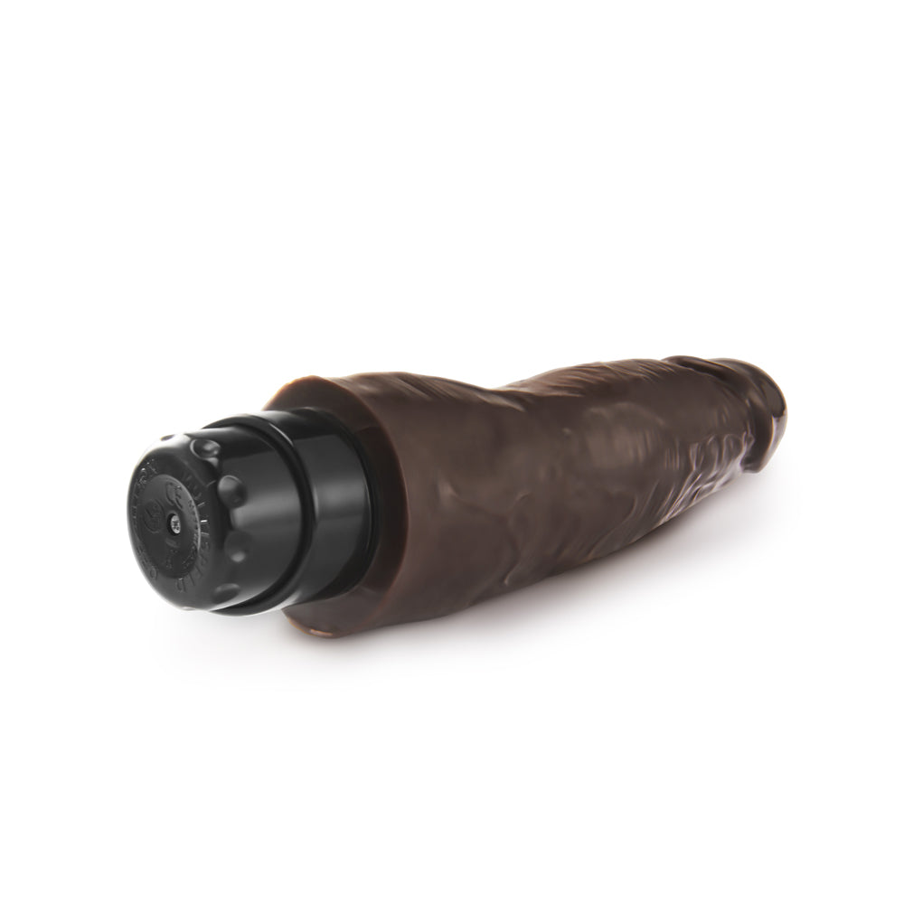 Dr. Skin Cock Vibe 14 Realistic 8 in. Vibrating Dildo Brown