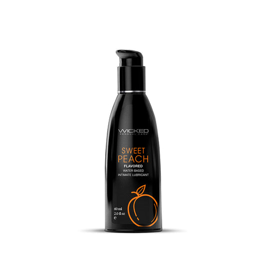 Wicked Aqua Sweet Peach Water-Based Lubricant 2 oz. - product photo