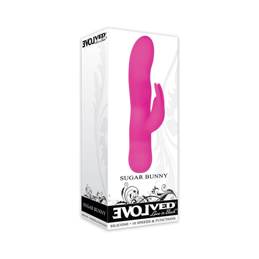 Evolved Sugar Bunny Mini Silicone Rabbit Vibrator Pink - product photo