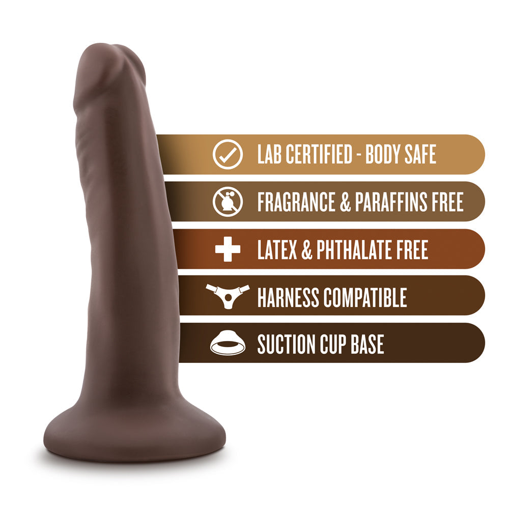 Dr. Skin Realistic 5.5 in. Dildo Brown