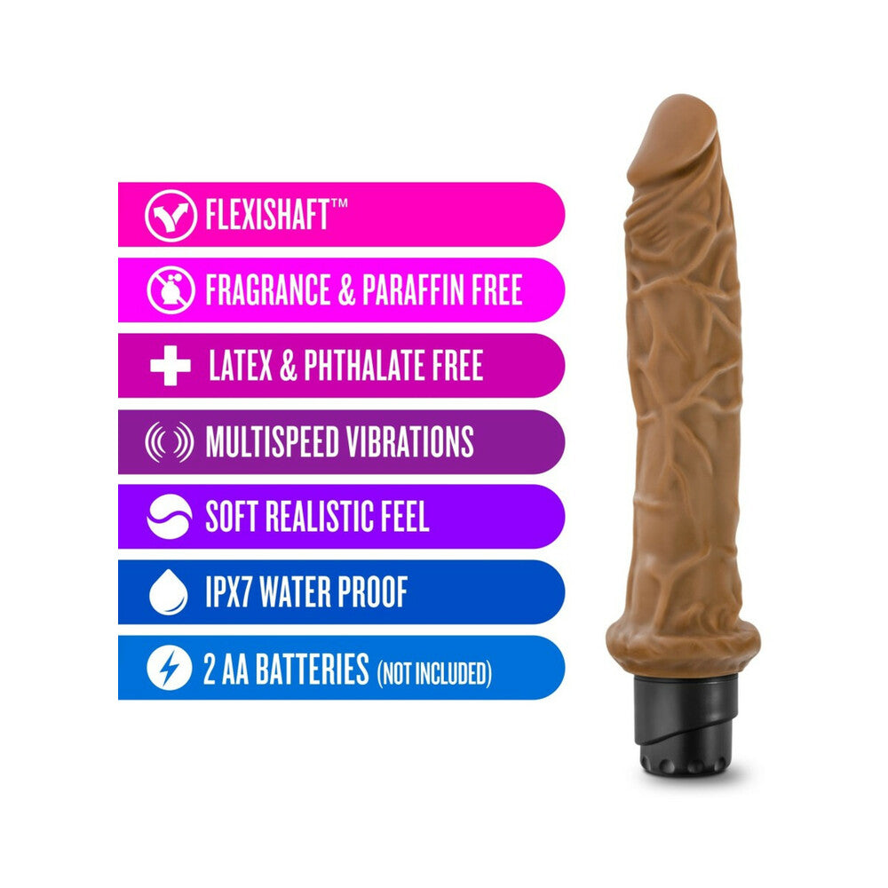 Dr. Skin Cock Vibe 8 Realistic 9.75 in. Vibrating Dildo Tan