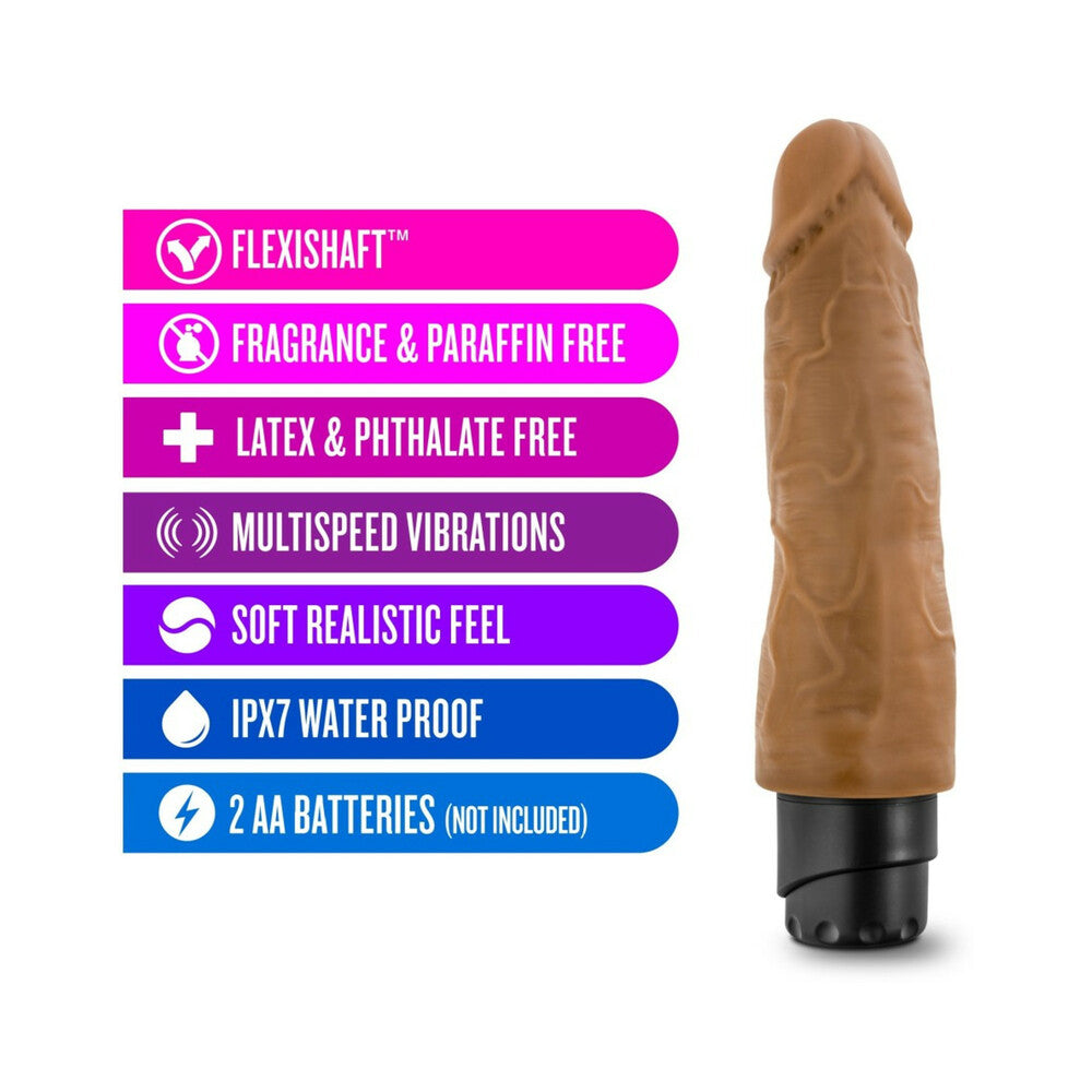 Dr. Skin Cock Vibe 14 Realistic 8 in. Vibrating Dildo Tan