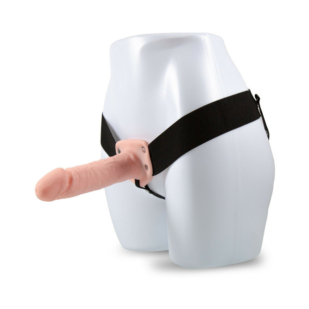Dr. Skin 7 in. Hollow Strap-On Beige