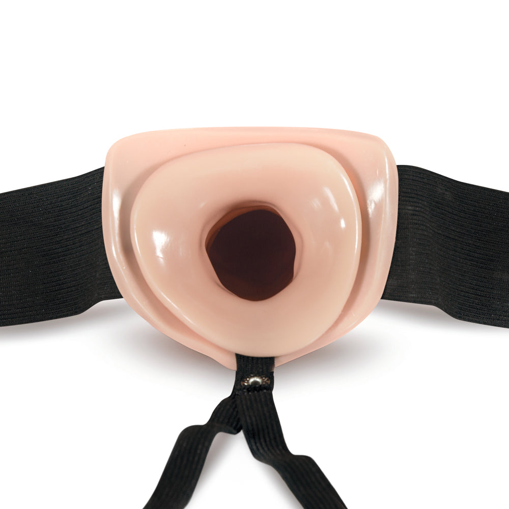 Dr. Skin 7 in. Hollow Strap-On Beige