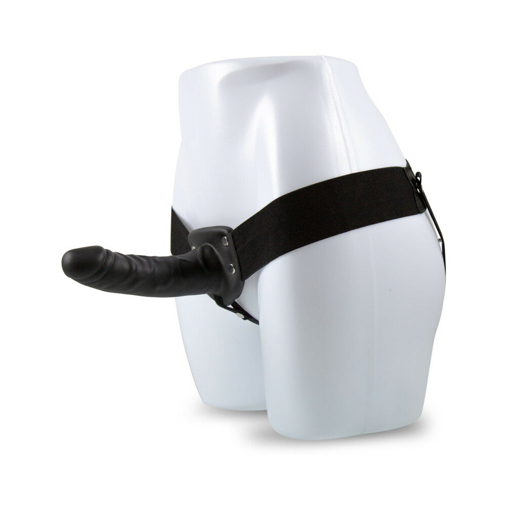 Dr. Skin 6 in. Hollow Strap-On Black