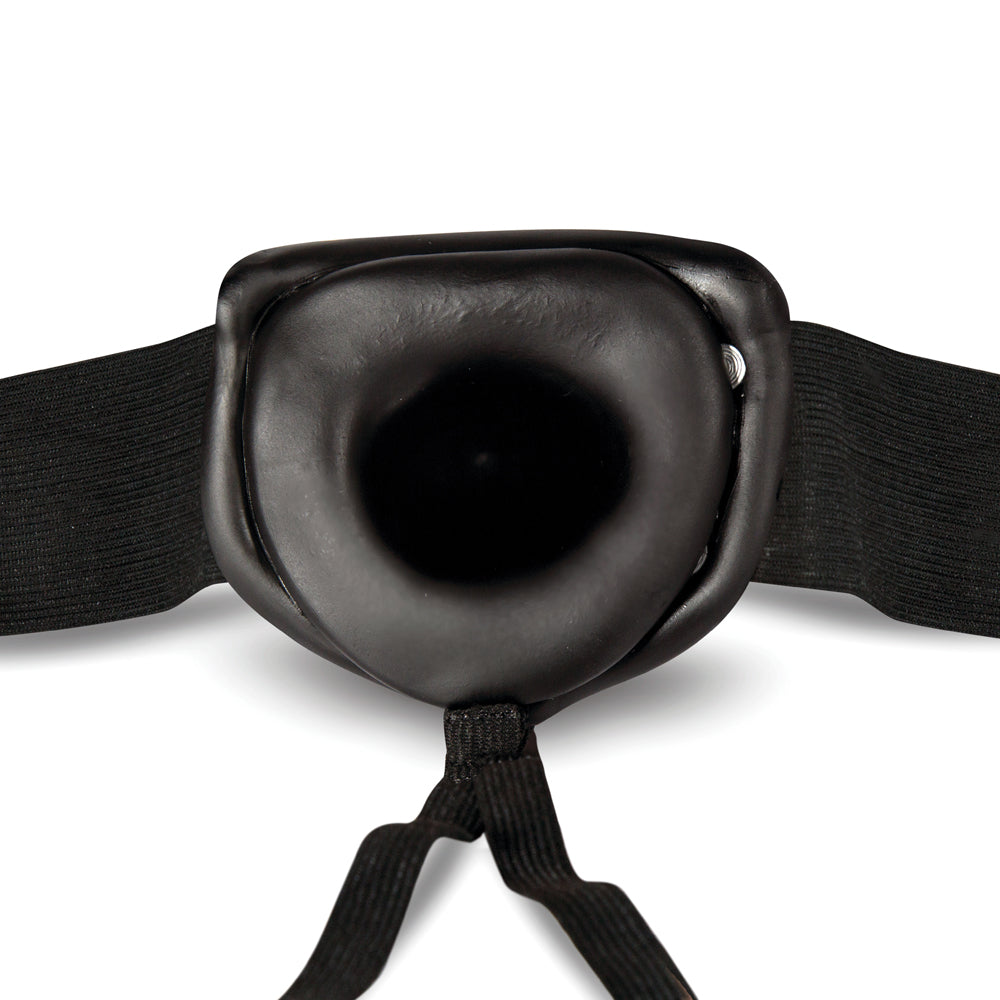 Dr. Skin 6 in. Hollow Strap-On Black