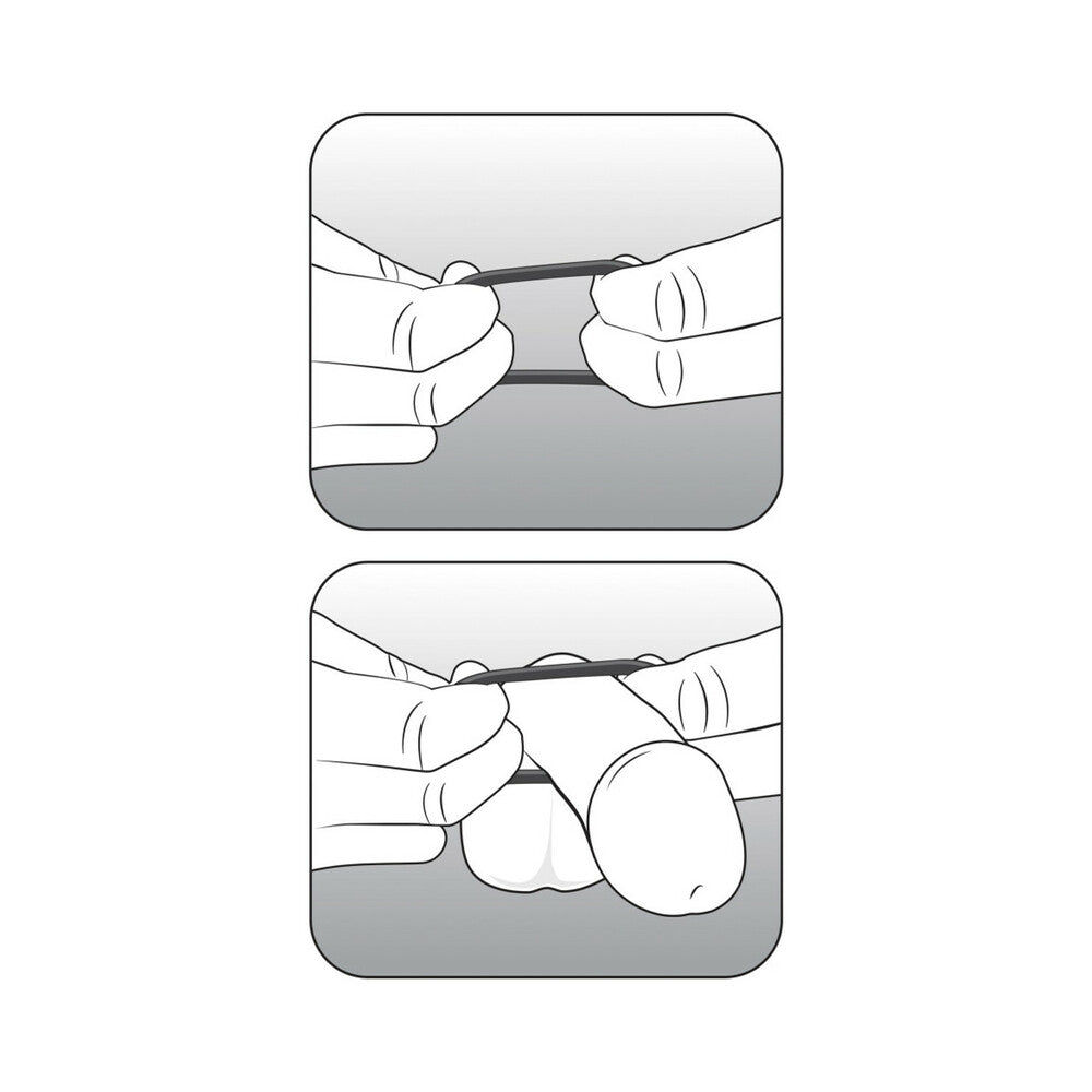 Performance VS2 Pure Premium Silicone Cockrings 3-Pack Small Black