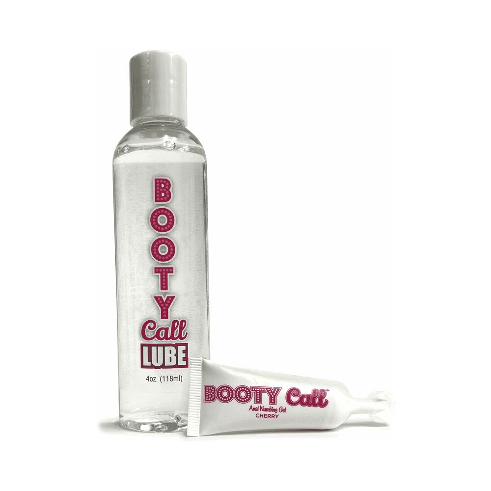 Booty Call Lube Duo 4 oz. Lube & 10ml Cherry Numbing Gel