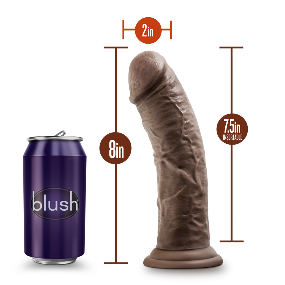 Dr. Skin Realistic 8 in. Dildo Brown