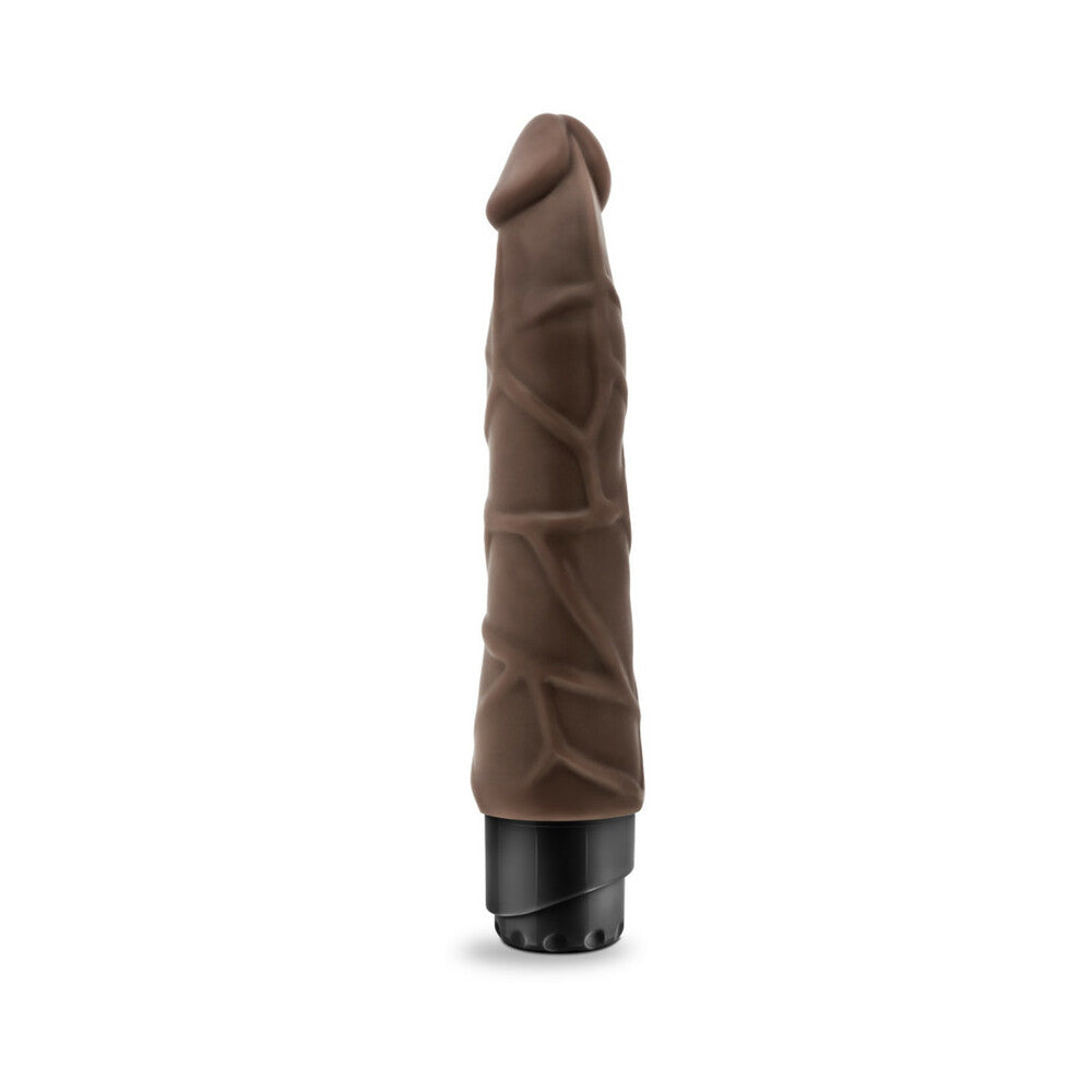 Dr. Skin Cock Vibe 1 Realistic 9 in. Vibrating Dildo Brown
