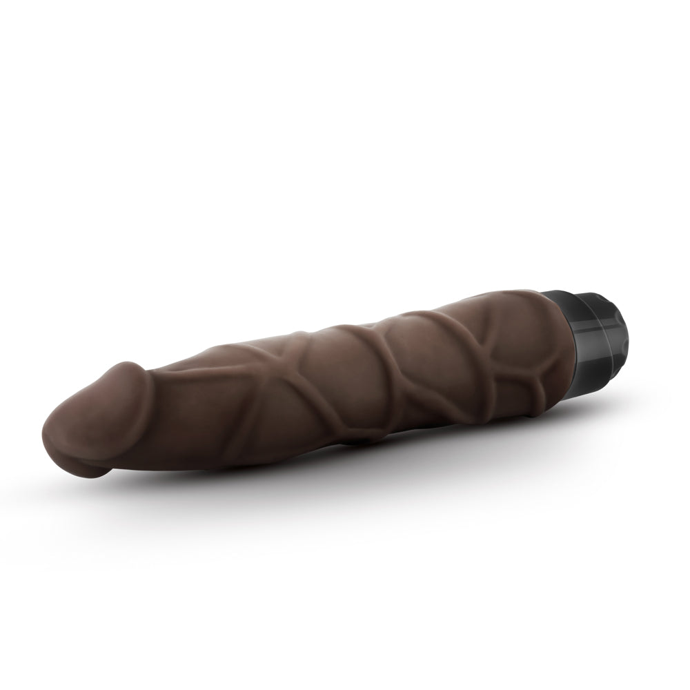 Dr. Skin Cock Vibe 1 Realistic 9 in. Vibrating Dildo Brown