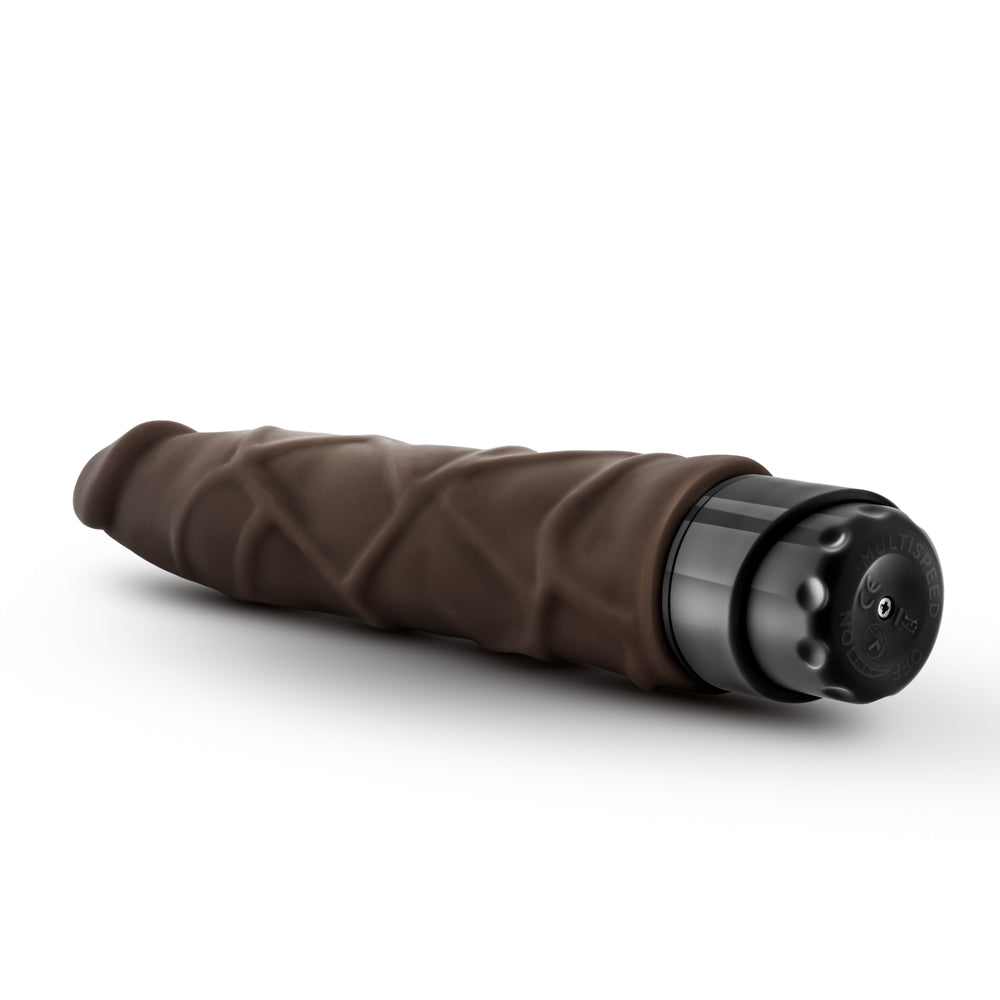Dr. Skin Cock Vibe 1 Realistic 9 in. Vibrating Dildo Brown