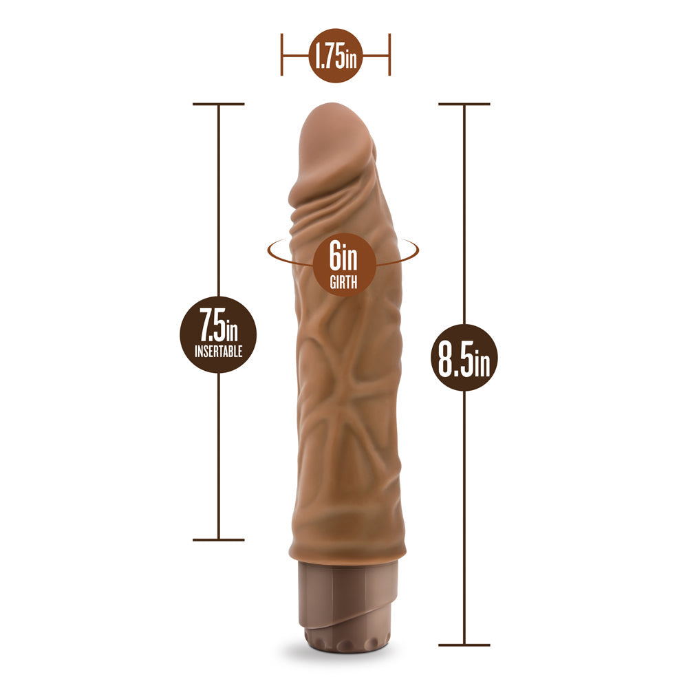 Dr. Skin Cock Vibe 10 Realistic 8.5 in. Vibrating Dildo Tan