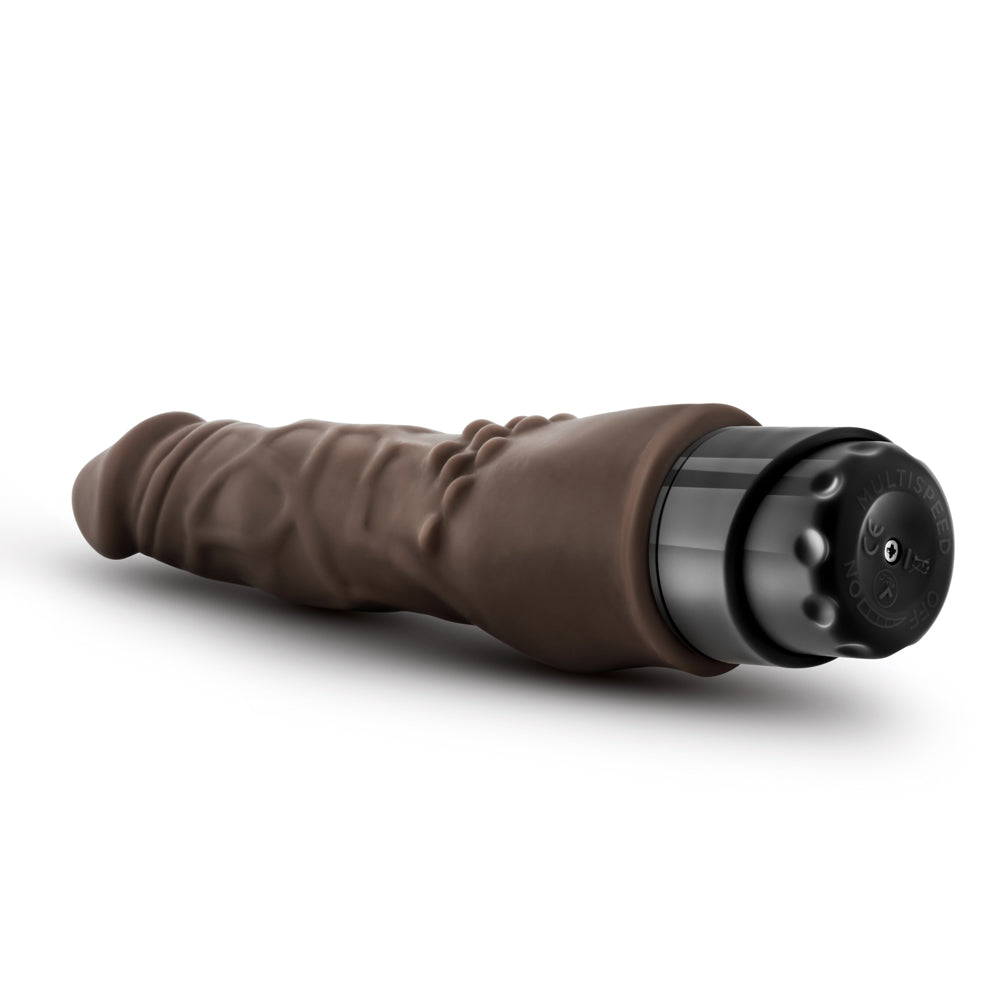 Dr. Skin Cock Vibe 4 Realistic 8 in. Vibrating Dildo Brown