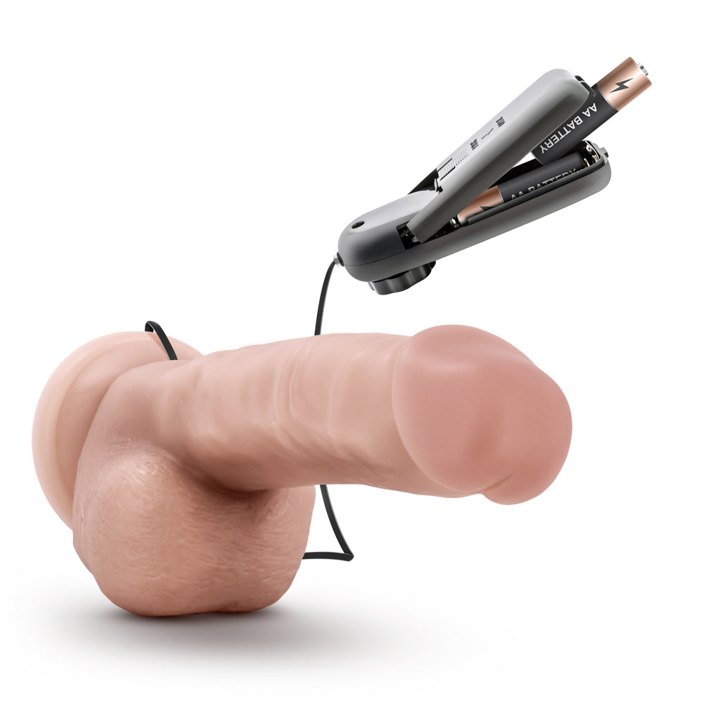 Dr. Skin Dr. Jay Realistic 8.75 in. Vibrating Dildo with Balls Beige