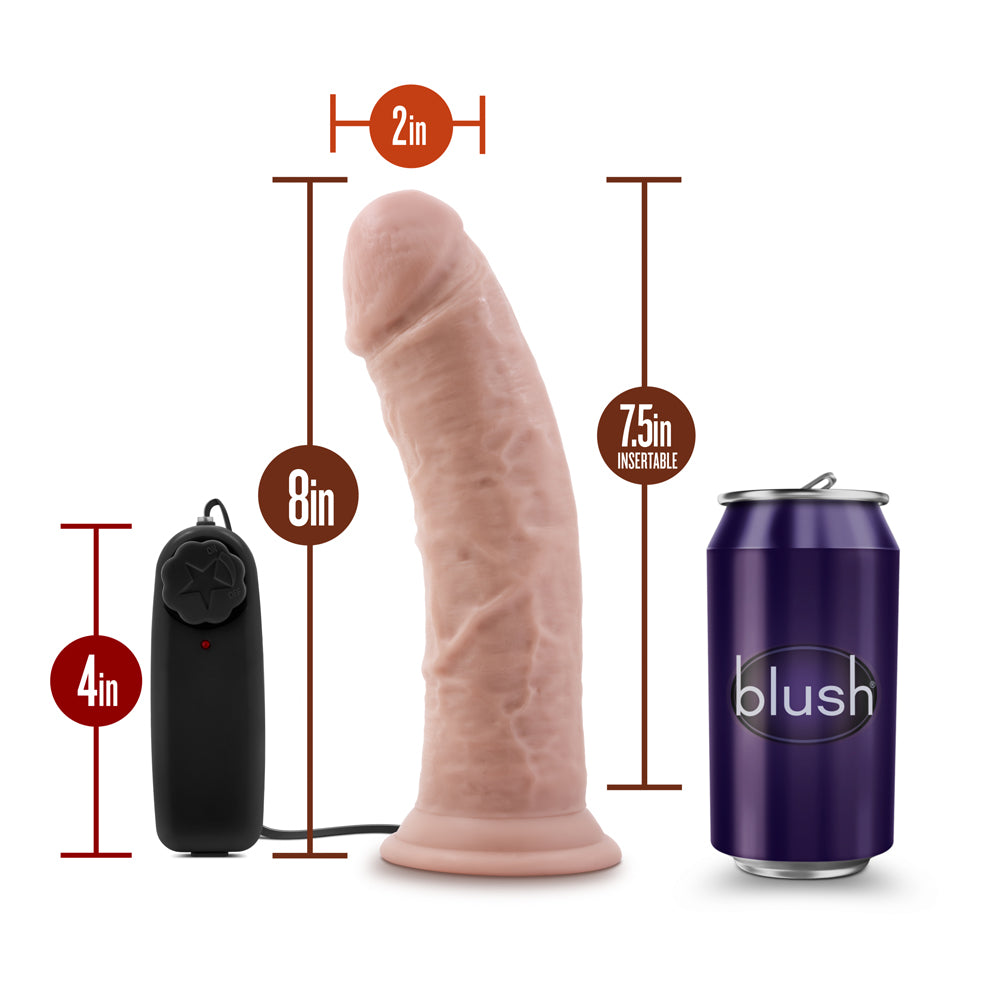 Dr. Skin Dr. Joe Realistic 8 in. Vibrating Dildo Beige
