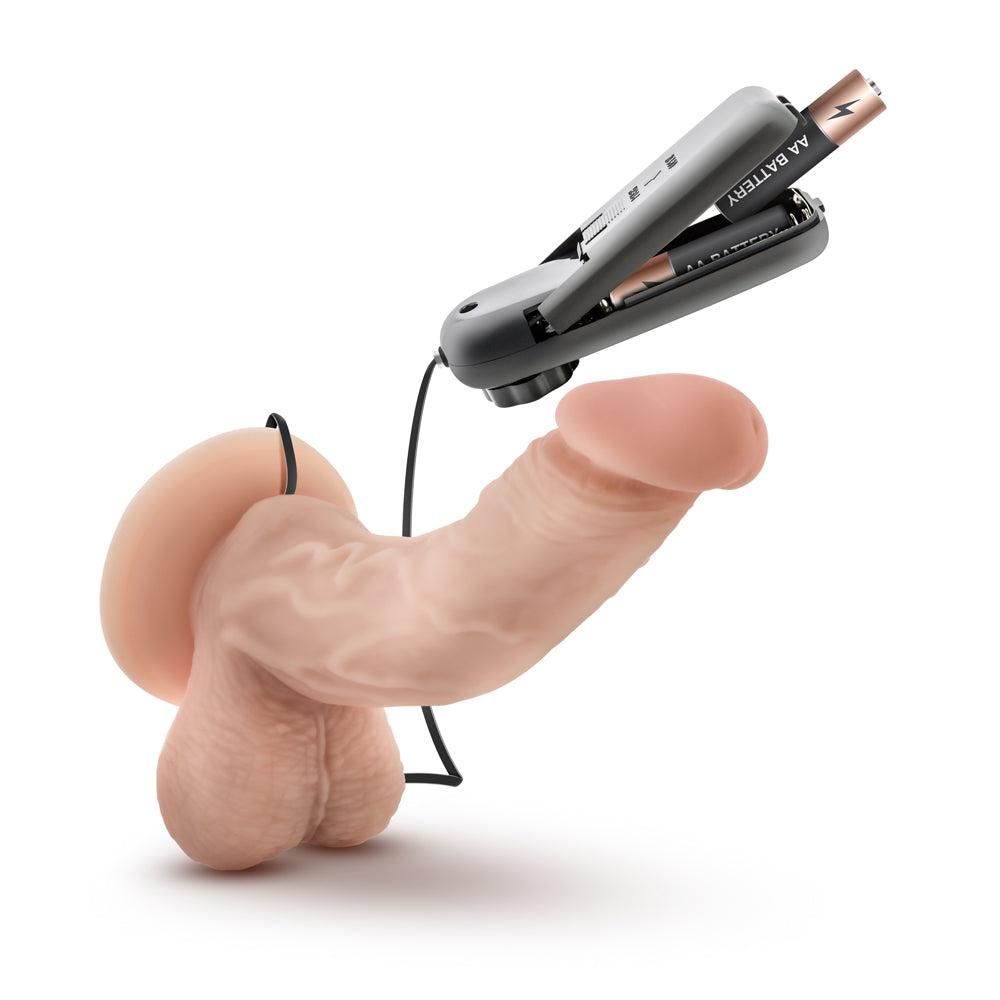 Dr. Skin Dr. Ken Realistic 6.5 in. Vibrating Dildo with Balls Beige