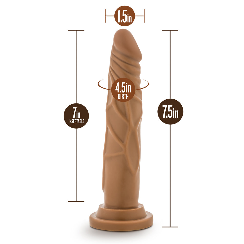 Dr. Skin Basic 7.5 Realistic 7.5 in. Dildo Tan