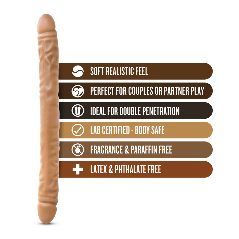 Dr. Skin 18 in. Double Dildo Tan