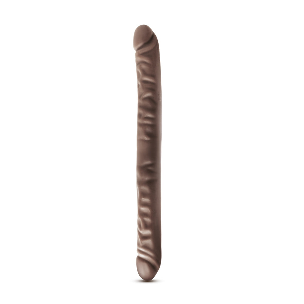 Dr. Skin 18 in. Double Dildo Brown