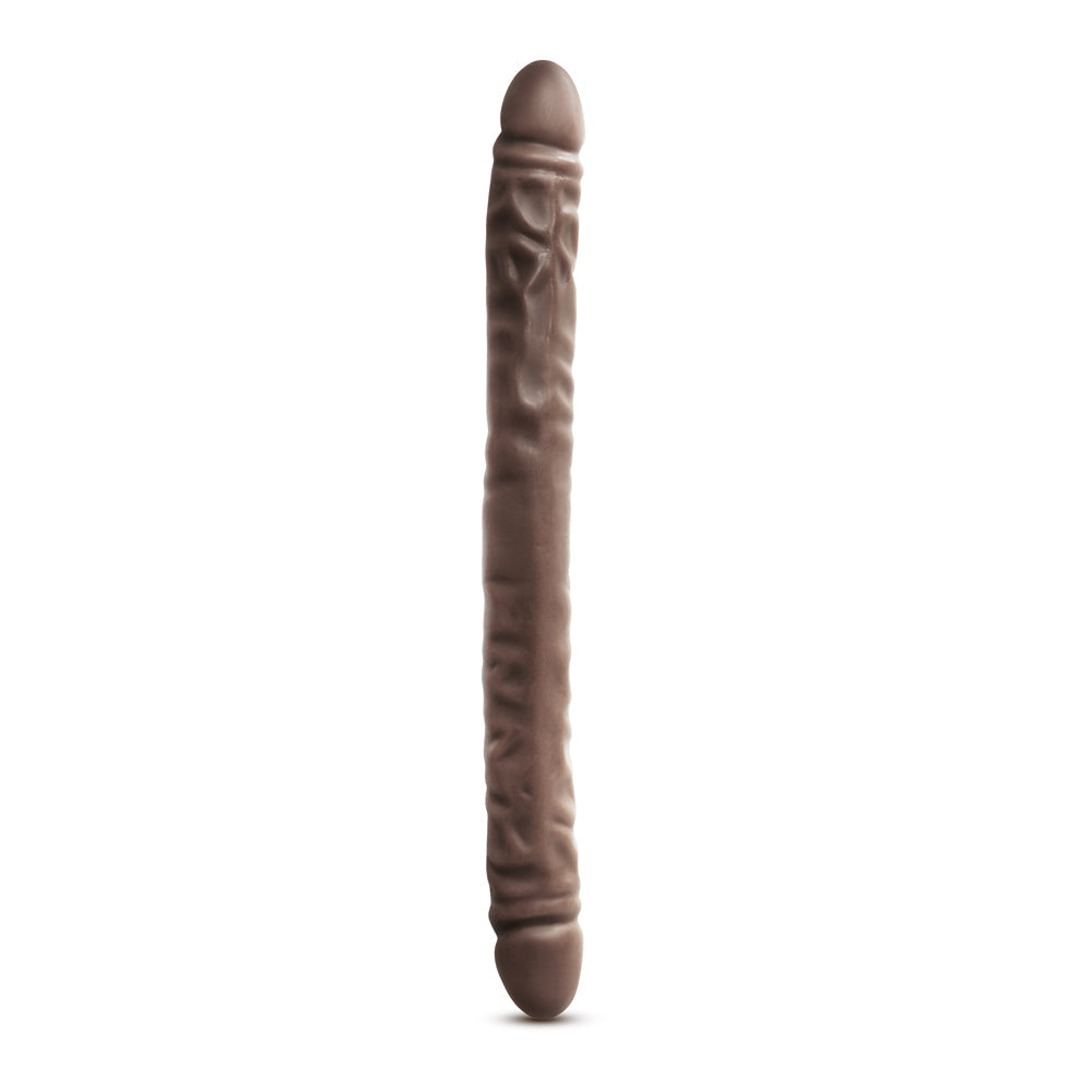 Dr. Skin 18 in. Double Dildo Brown