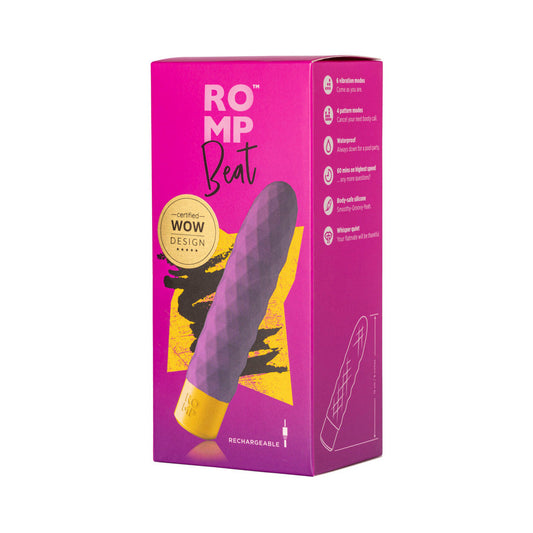 ROMP Beat Rechargeable Silicone Bullet Vibrator Light Purple - product photo