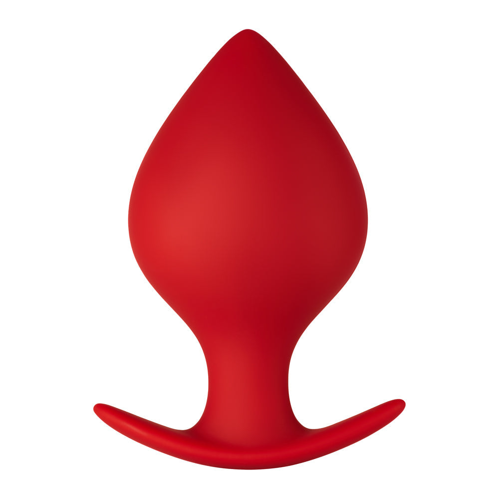 Forto F-60 Spade Silicone Anal Plug Large Red