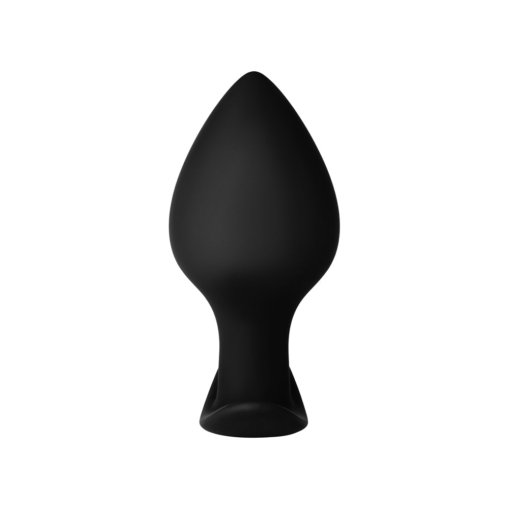 Forto F-63 Rattler Spade Silicone Anal Plug Small Black