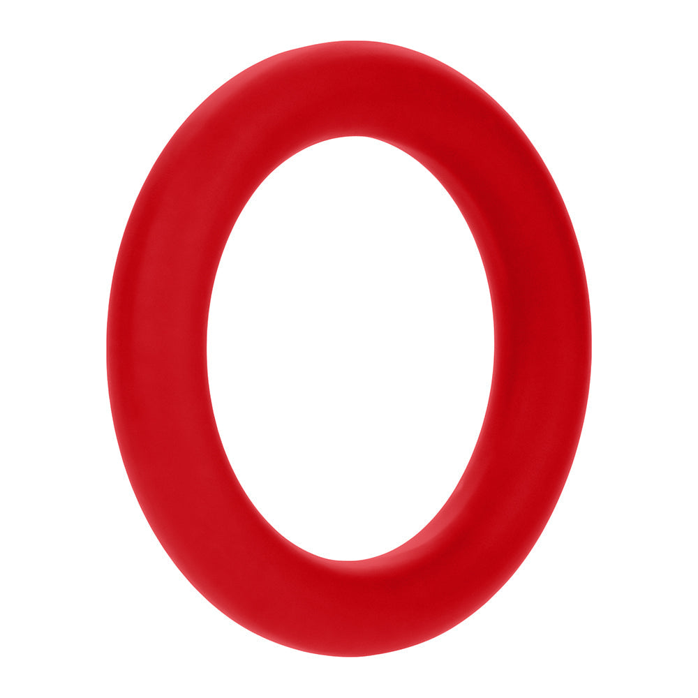 Forto F-61 3-Piece Silicone Cockring Set Red