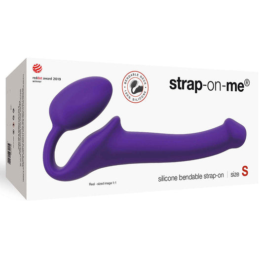 Strap-On-Me Semi-Realistic Bendable Silicone Strap-On Purple S - product photo