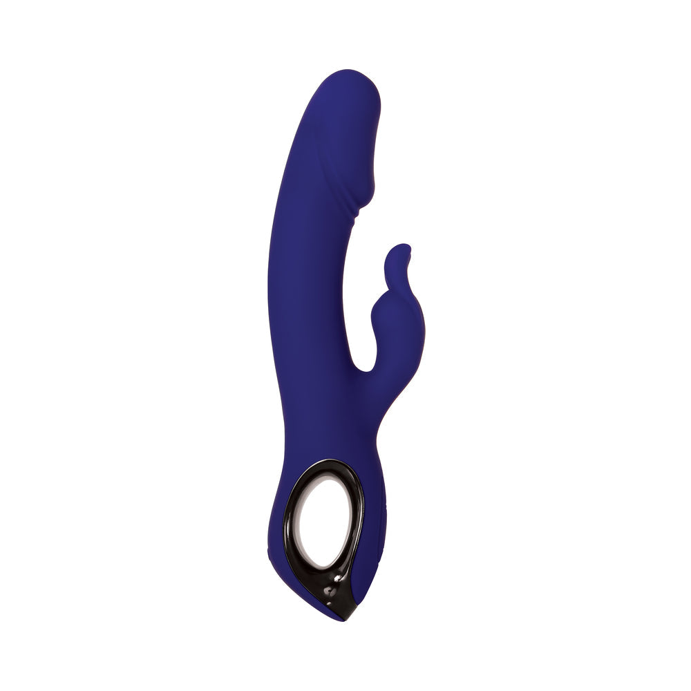 Evolved Bunny Buddy Rechargeable Silicone Rabbit Vibrator Blue