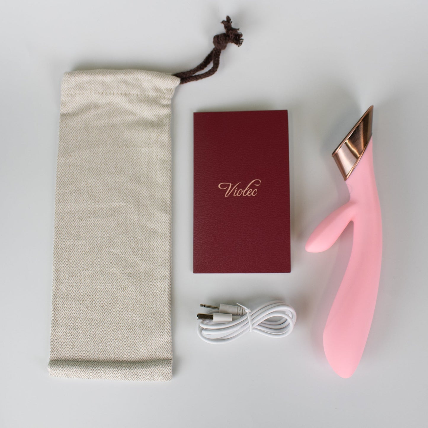 Metis Touch Panel Rabbit Vibrator Pink