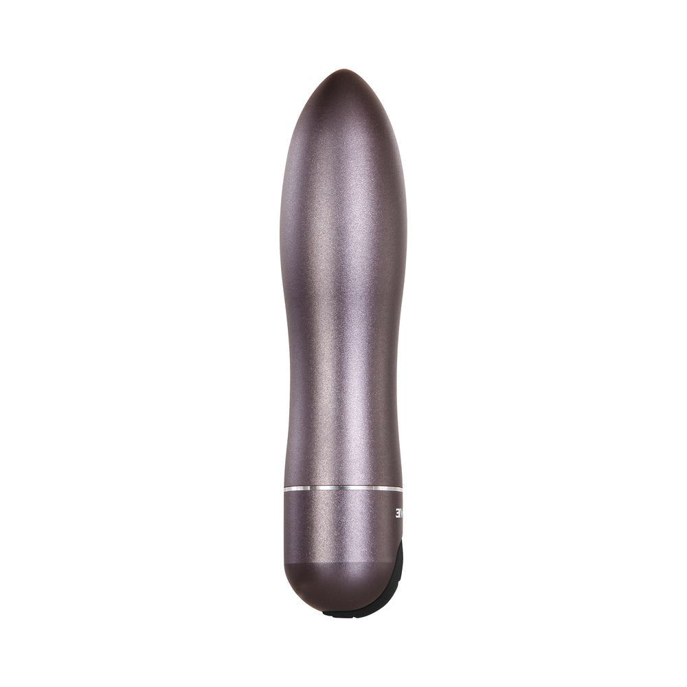 Evolved Travel-Gasm Rechargeable Metal Bullet Vibrator With Carrying Case Gunmetal