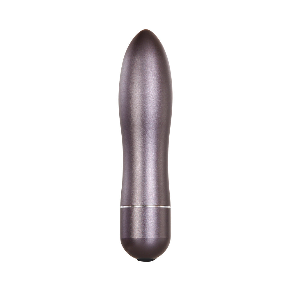 Evolved Travel-Gasm Rechargeable Metal Bullet Vibrator With Carrying Case Gunmetal