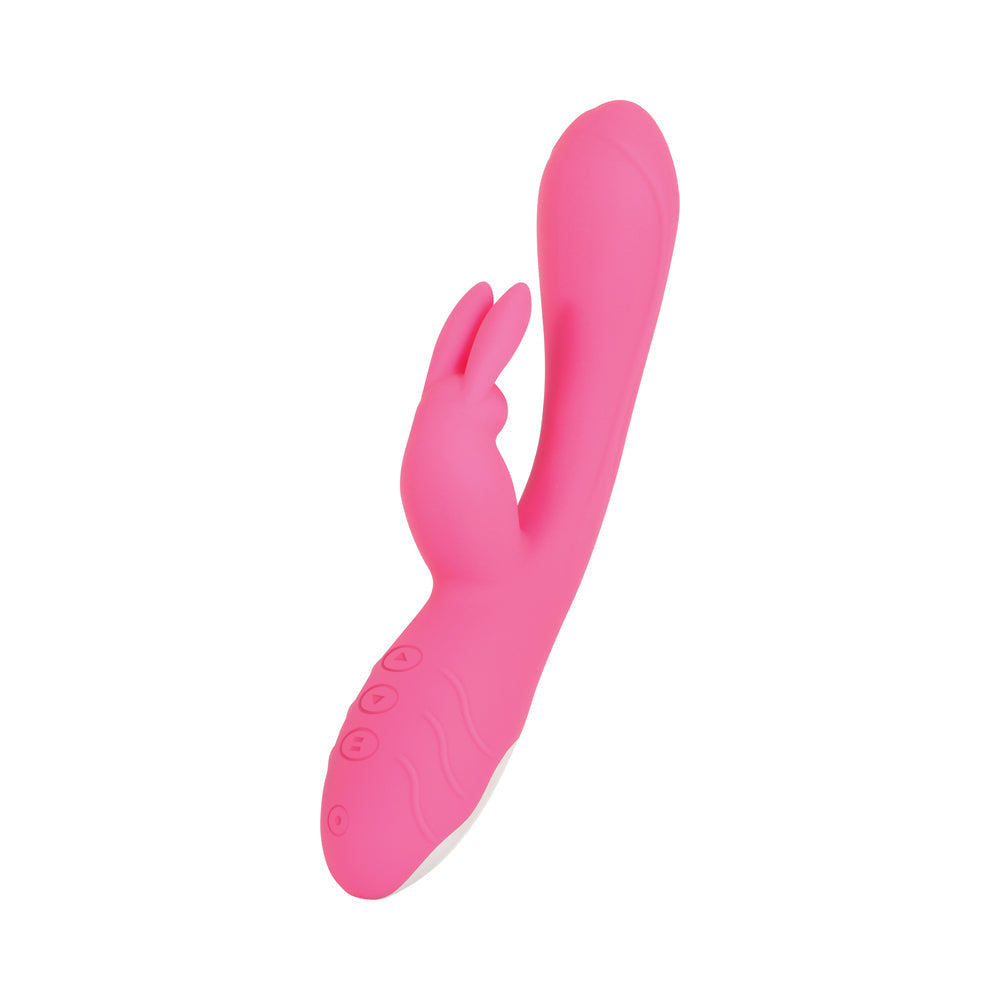 Evolved Bunny Kisses Rechargeable Silicone Rabbit Vibrator Pink