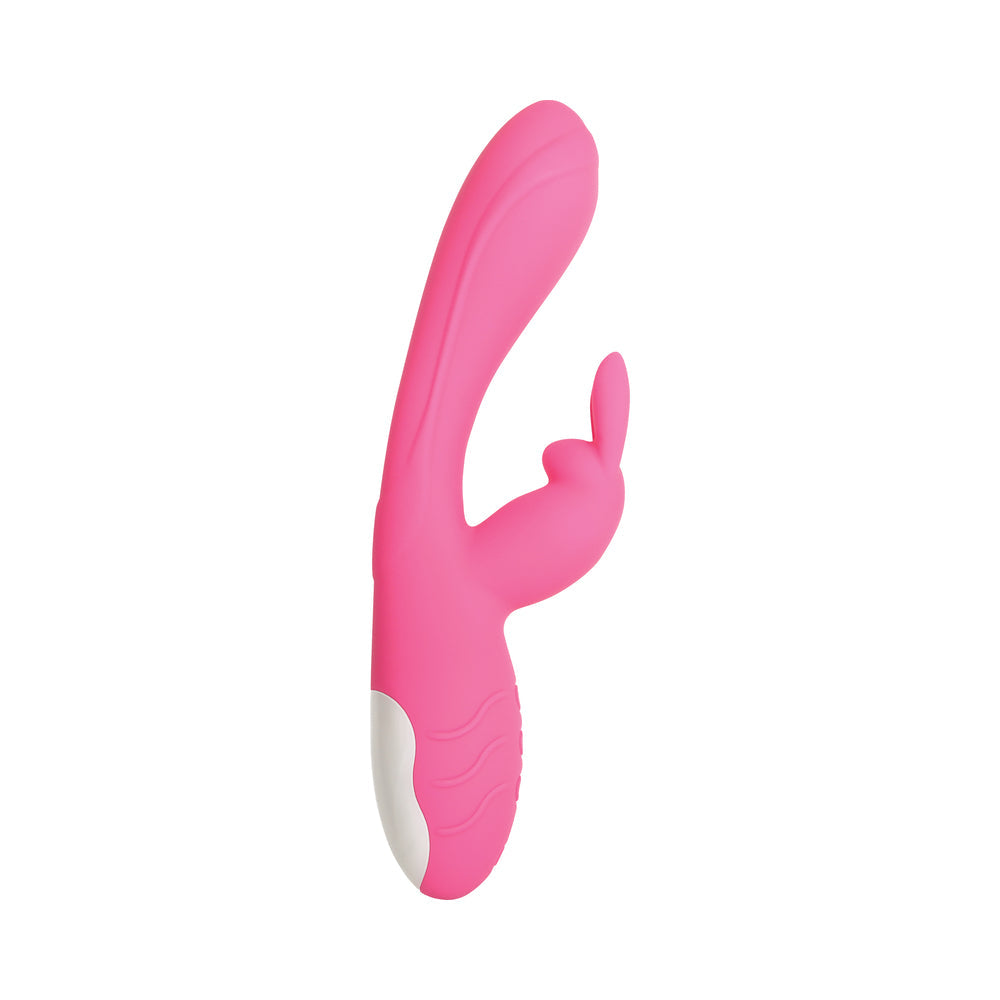 Evolved Bunny Kisses Rechargeable Silicone Rabbit Vibrator Pink